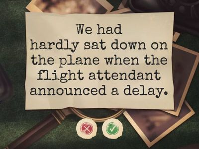 Inversion after Negative Adverbs