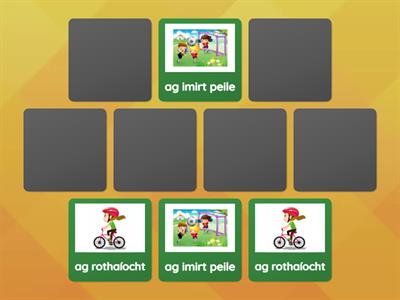 Caitheamh Aimsire: Matching game