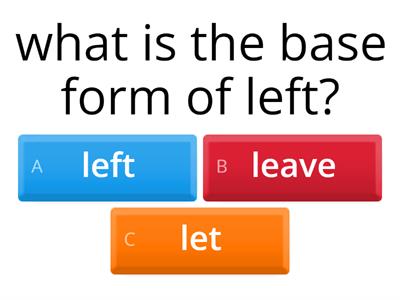 irregular verbs