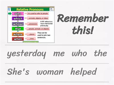 RELATIVE CLAUSES (Defining and non-defining)