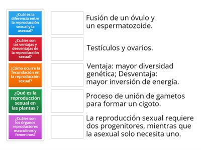 Reproducción Asexual y Sexual 