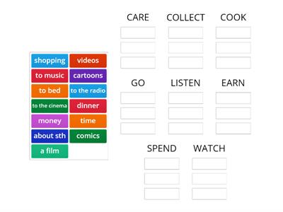 Gold experience a2 unit 1 collocations