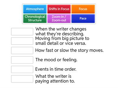 Match the structural techniques with their definitions