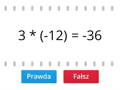 Mnożenie i dzielenie liczb dodatnich i ujemnych