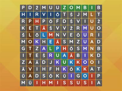 Halloween wordsearch 