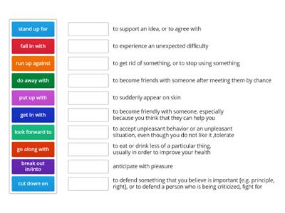 Business English phrasal verbs match up