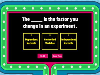 Science Variables - Practice