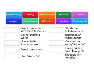 Literary Devices Matching