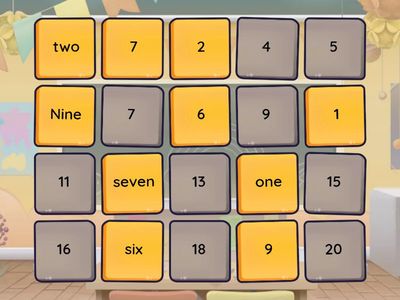 Inglese gioco numeri