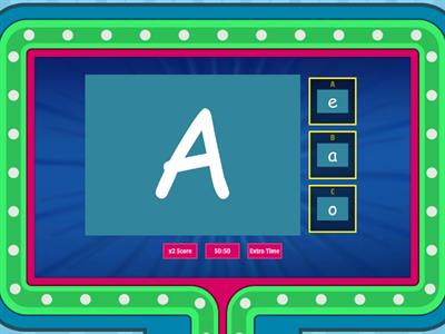 Alphabets upper and lower