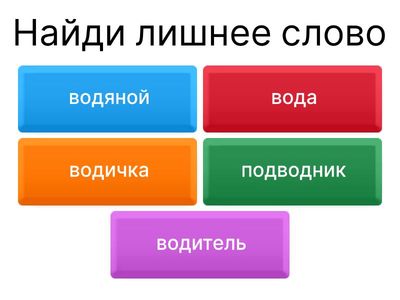 Однокоренные слова