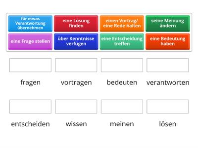 Feste Verbindungen von Nomen mit Verben