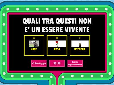 ESSERI VIVENTI E NON VIVENTI