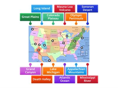 Locating Major US Landforms