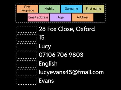 Prepare3 Personal details