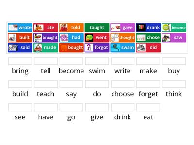  Past Simple Irregular Verbs