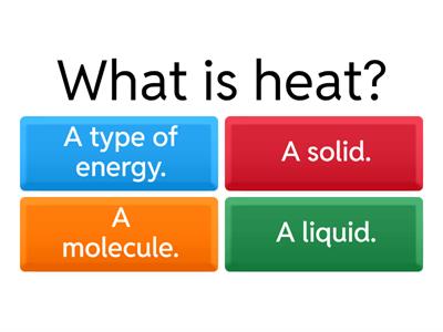 Heat and Molecules 