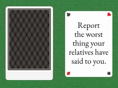 Reported Speech (speaking)