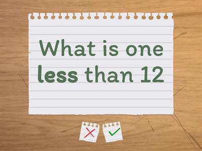  One Less ... One More