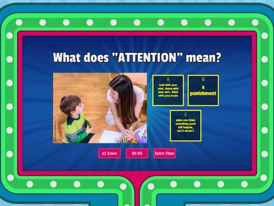 Vocabulary Activity (disappointed, attention, consequence)