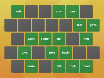 Irregular verbs 6th grade