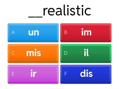 Negative prefixes CT