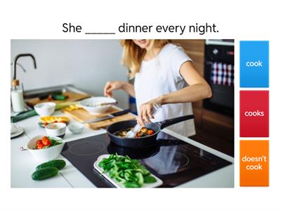 QUIZ Grammar: Present Simple: Positives, Negatives/ Present Continuous: Positives, Negatives, Questions