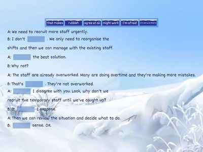 BP B1+ unit 5 Agreeing and disagreeing