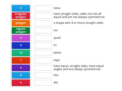 2D Shapes - vocab