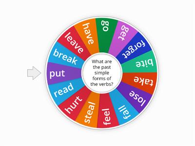 project 2 - unit 3 - irregular verbs - part 1