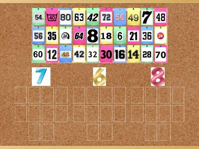 Добутки при множенні на 6, 7, 8 (повторення множення на 6-8)