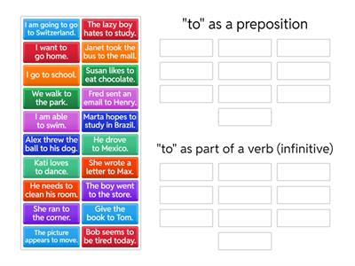 TO: preposition or part of the infinitive form of a verb?