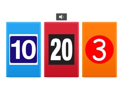 Numbers from 1 to 20 listening