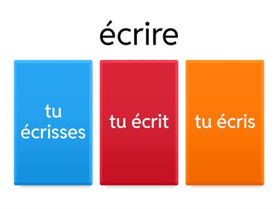 révisions verbes présent indicatif