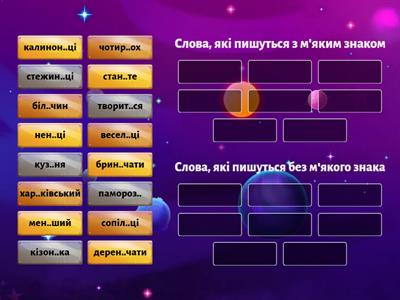 Вживання м'якого знака