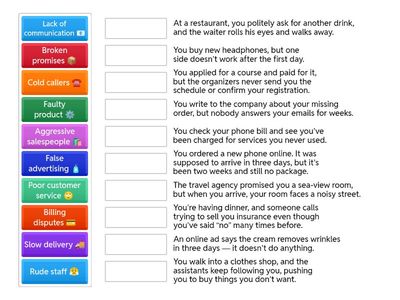 RoadMap B2. 2c It's so annoying (situations for each complaint phrase)