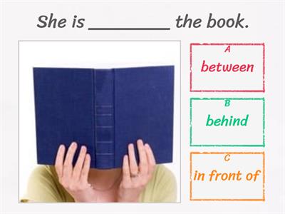 G2 U3 in front of, behind, between