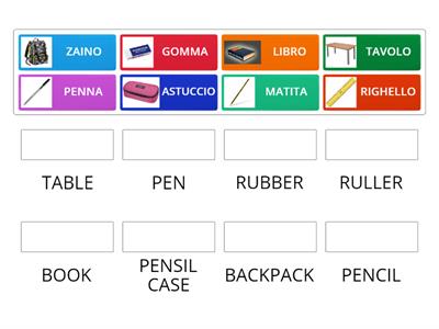materiale scolastico