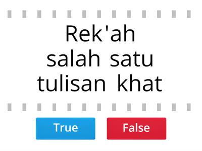 JAWI REK'AH TAHUN 6