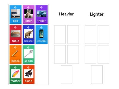 Heavy or Light: Weight Sort
