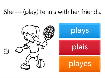  Present Simple: the third person singular