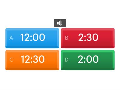 Year 8 Japanese Time Audio 