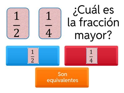 COMPARAR FRACCIONES 4 basico
