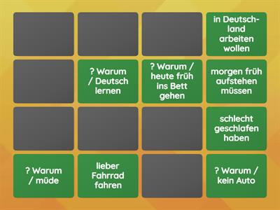 A2 Pluspunkt L02 KV 4 Warum ...? Weil ...