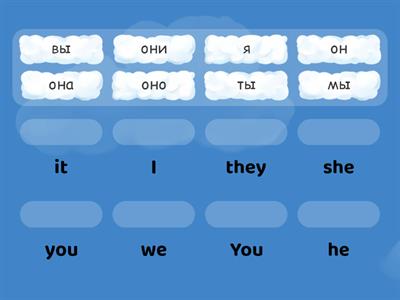 Местоимения английский