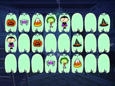 Matching Pairs Halloween Memory Game