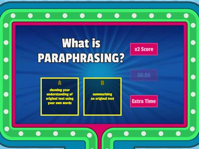 Paraphrasing Review