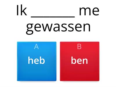 PERF: hebben of zijn?