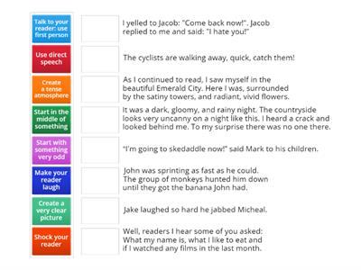 Story Openers - Creative Writing