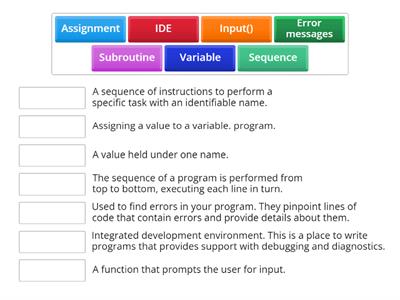 Programming - Sequence 2